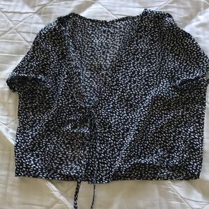 tie in front blouse